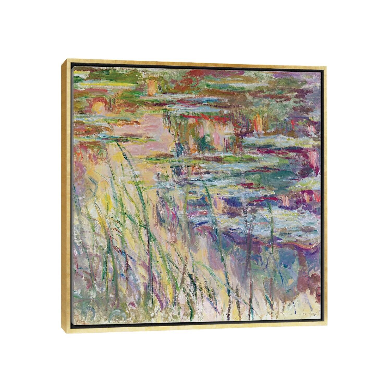 iCanvas "Reflections on the Water, 1917 " by Claude Framed Canvas